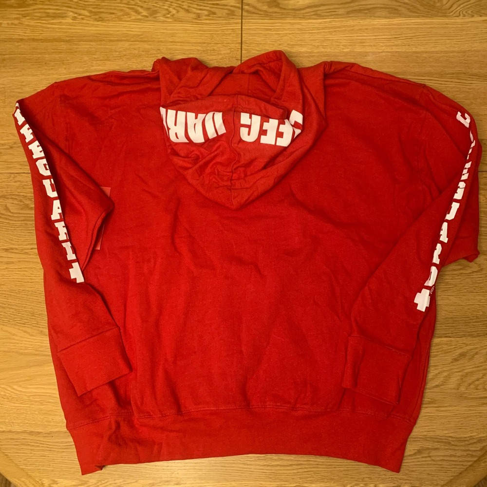 Lifeguard Red Hoodie Adult 2XL NWT Official Licensed Pullover Sweatshirt - Picture 4 of 4
